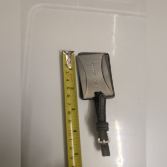 Etienne Silver and Black Luggage Tag - Bag Charm - Picture 8 of 8